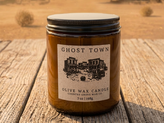 Ghost Town Scented Olive Wax Candle